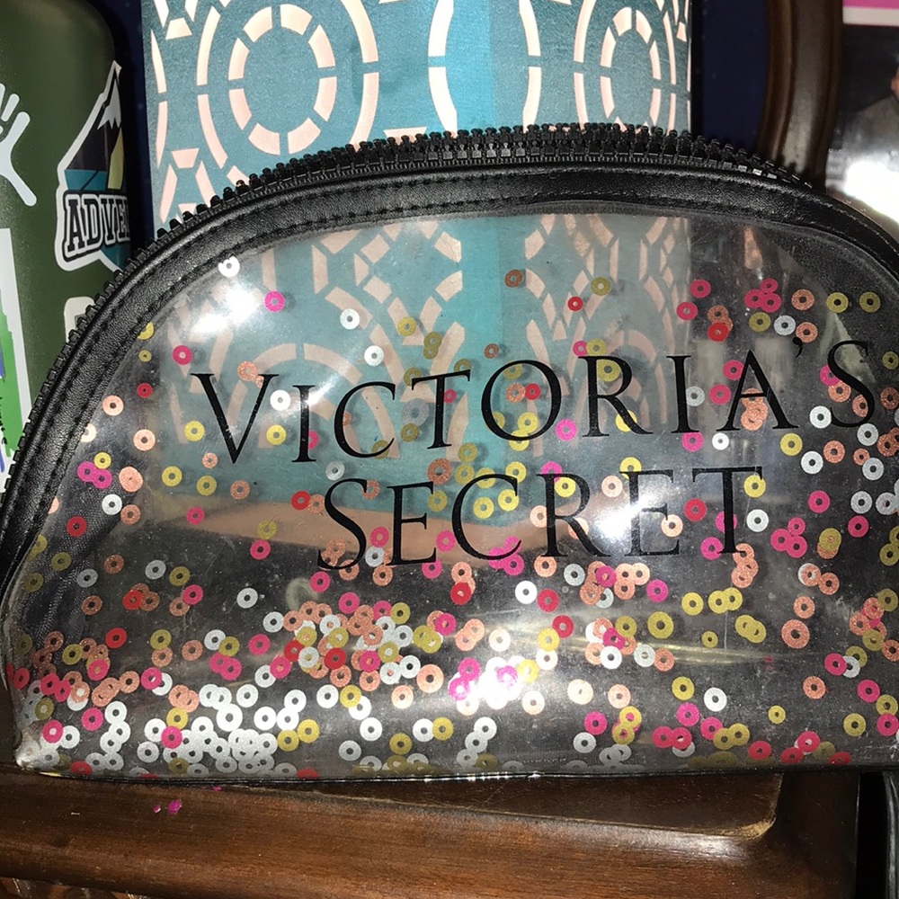 Clear victories secret makeup bag